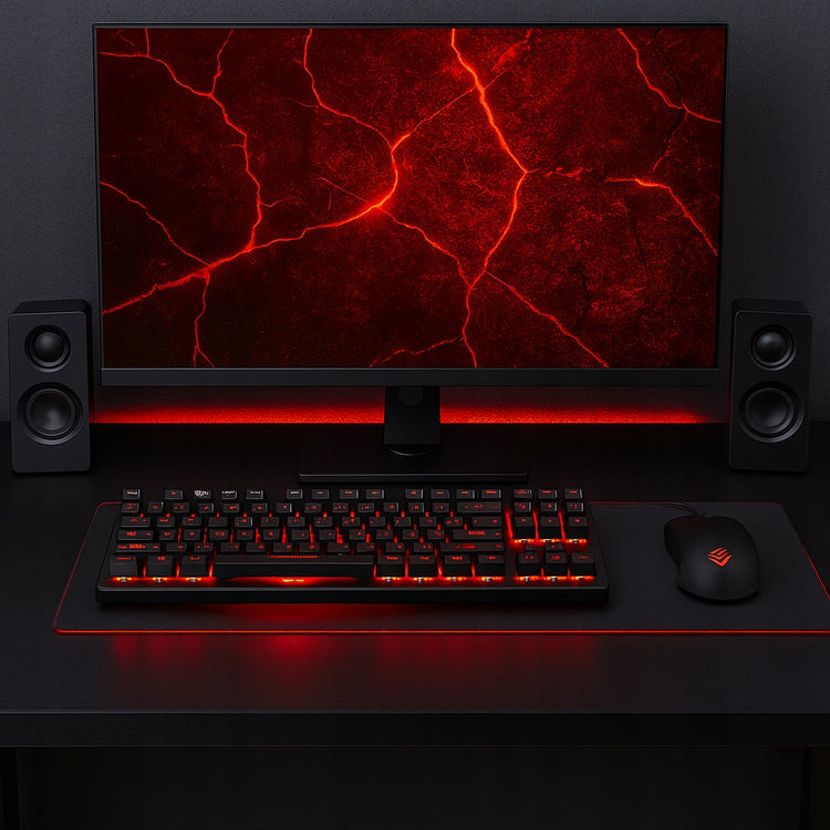 Mechaninė žaidimų klaviatūra „Defender Quest GK-596“, Outemu Red, RGB