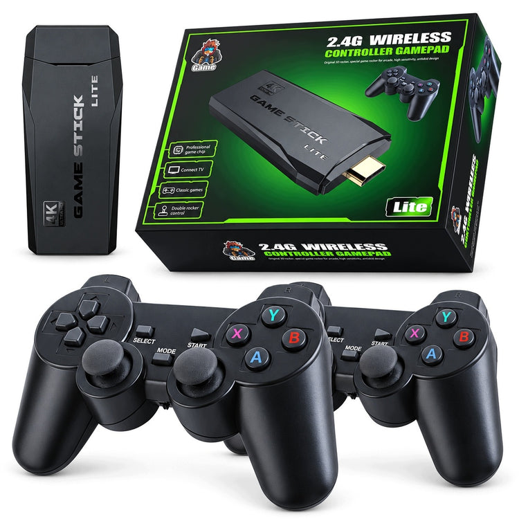 Retro žaidimų konsolė HDMI su 20 000 žaidimų ir 2 belaidžiais pultais