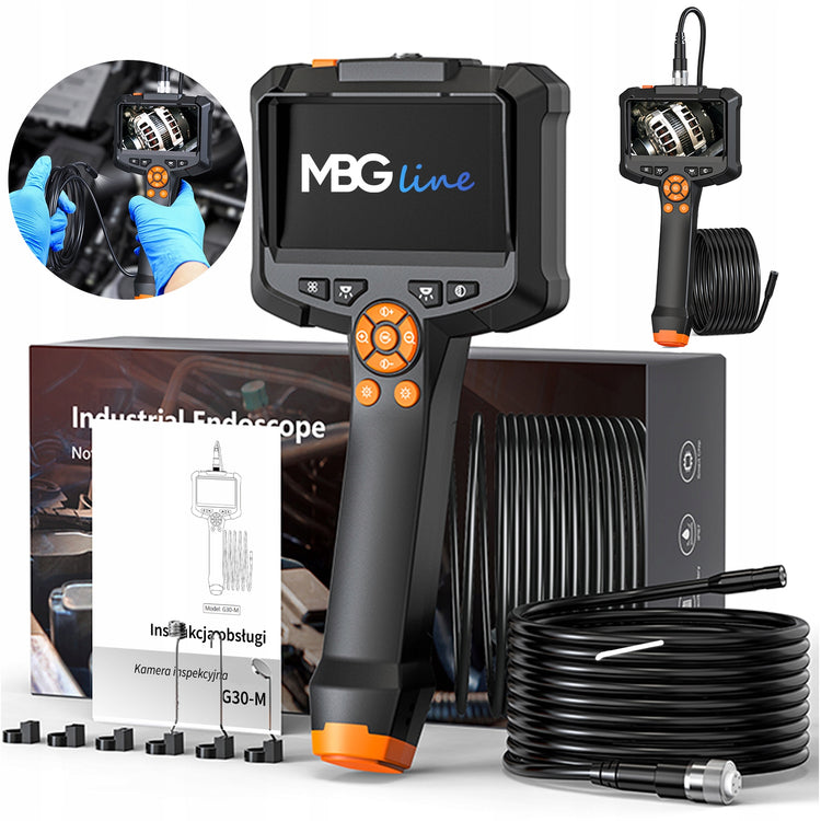 Inspekcinė kamera-endoskopas su ekranu „MBG Line G30-M“ Full HD, 5 m