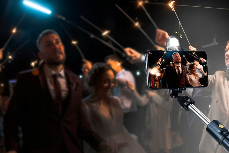 Asmenukių lazda-trikojis su LED apšvietimu „Webski K10S“, Bluetooth pultas
