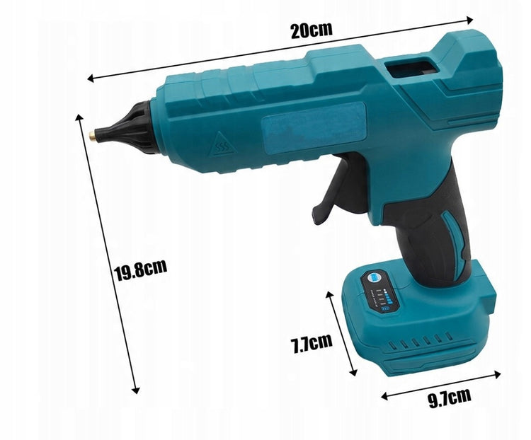 Akumuliatorinis karštų klijų pistoletas „Anytech“, 100 W, 11 mm, su lazdelėmis