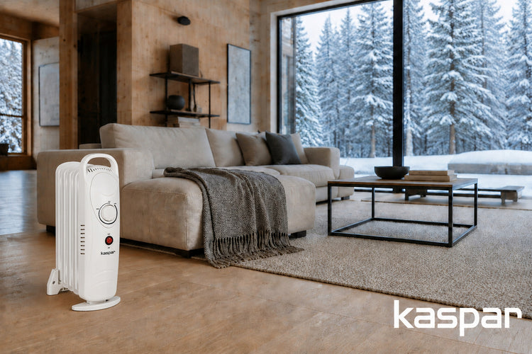 Mažas tepalinis radiatorius su termostatu, 500 W, 5 sekcijos – nuotrauka 6