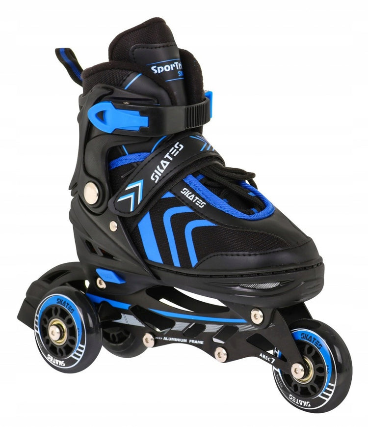 Reguliuojami riedučiai 4in1 „SporTrike“, 34–38 dydis, mėlyni