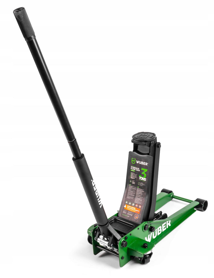 Žemo profilio dviejų stūmoklių domkratas „Wuber W22003“, 3 t, 75–505 mm