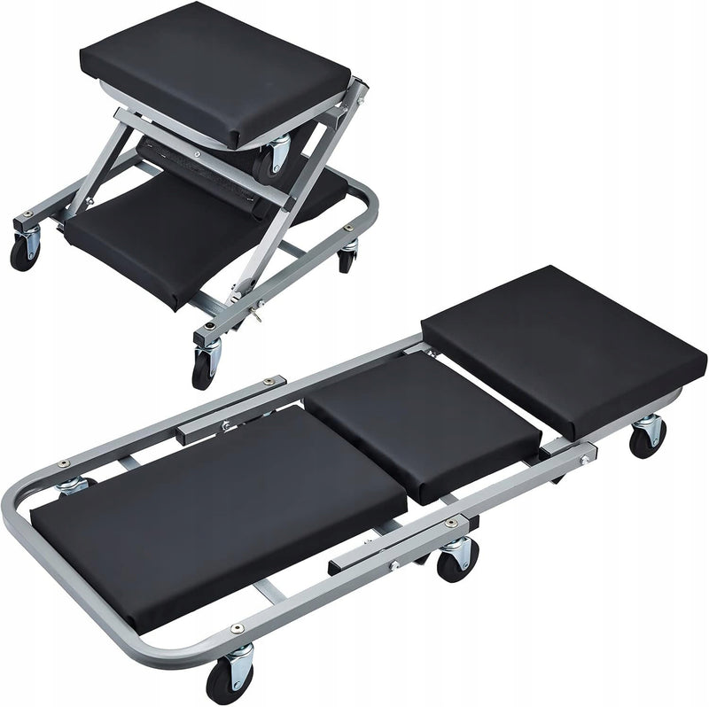 Sulankstomas mechaniko gulimas vežimėlis-kėdė 2 viename „Kraft&Dele KD10764“, iki 150 kg