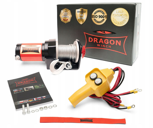 Elektrinė gervė „Dragon Winch“ 12 V, 2000 lb, su lynu