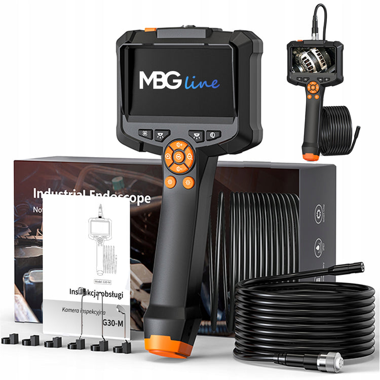 Inspekcinė kamera-endoskopas su ekranu „MBG Line G30-M“ Full HD, 5 m