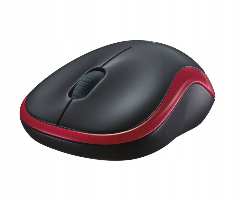 Belaidė pelė „Logitech M185“, 1000 DPI, 2,4 GHz, raudona