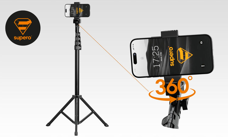 Asmenukių lazda-trikojis „Supero“ su Bluetooth pultu, iki 180 cm