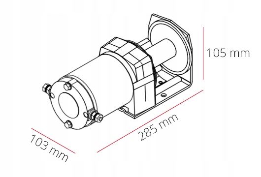 Elektrinė gervė „Dragon Winch“ 12 V, 3000 lb (1,4 t), su sintetiniu lynu ir pultu – nuotrauka 6