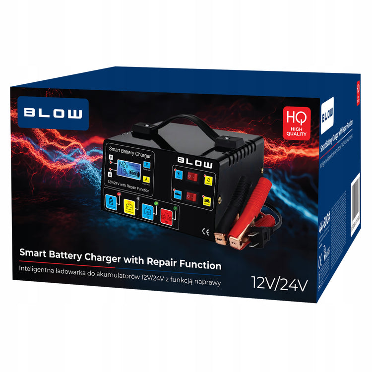 Automatinis akumuliatorių kroviklis „Blow“, 12 / 24 V, 6 A
