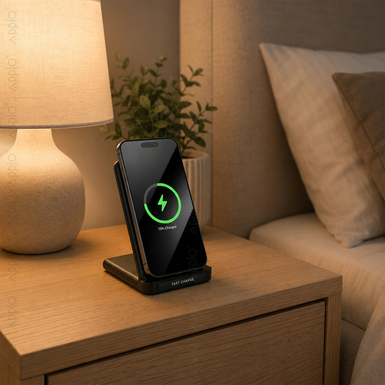 Belaidė indukcinė krovimo stotelė „Appio“ 15 W, USB-C