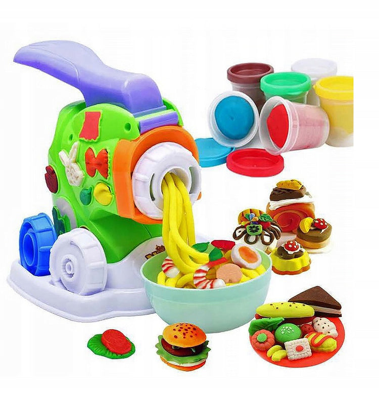 Plastilino rinkinys su tortų ir makaronų mašinėle „click4TOYS“