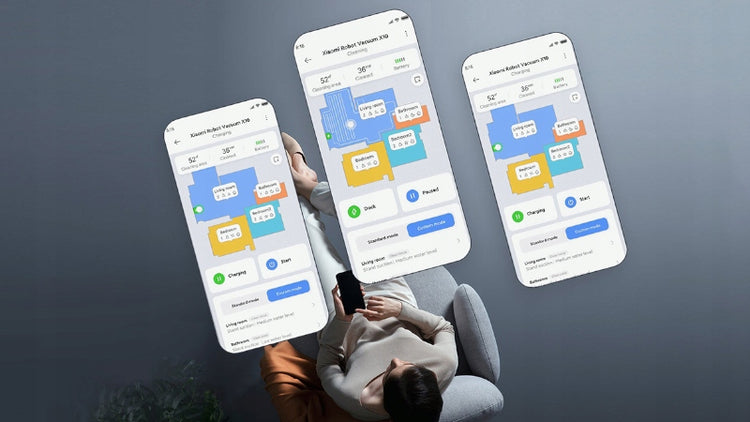 Robotas siurblys „Xiaomi Robot Vacuum X20+“ su ištuštinimo stotele – nuotrauka 7