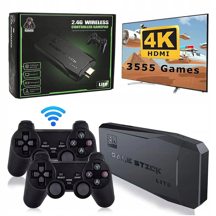 Retro žaidimų konsolė „Lewer“ HDMI su 20 000 žaidimų ir 2 belaidžiais pultais