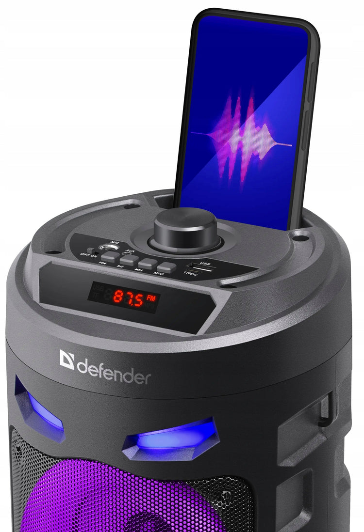 Belaidė karaoke kolonėlė su mikrofonu „Defender CrashBoom“, 16 W