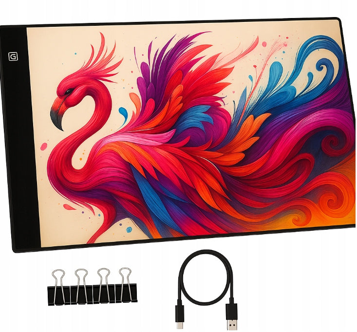 Šviečianti LED piešimo lenta „Craft Magic“ 15" su 1500 šablonų – nuotrauka 1