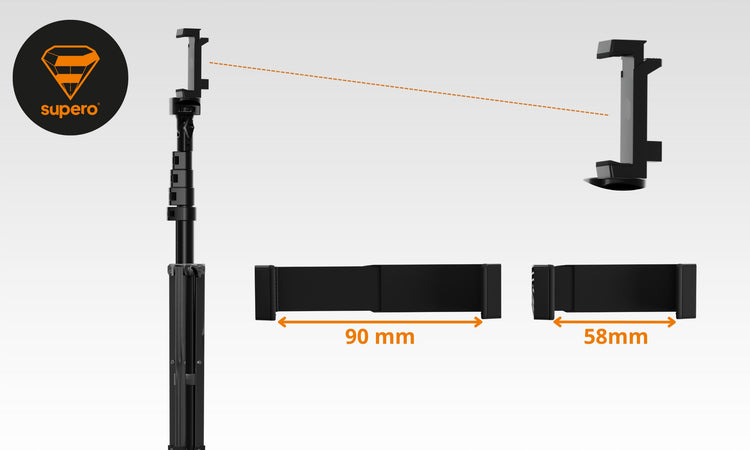 Asmenukių lazda-trikojis „Supero“ su Bluetooth pultu, iki 180 cm