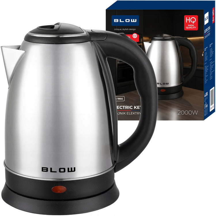 Belaidis plieninis virdulys, 1,8 l, 2000 W, sidabrinis – nuotrauka 2