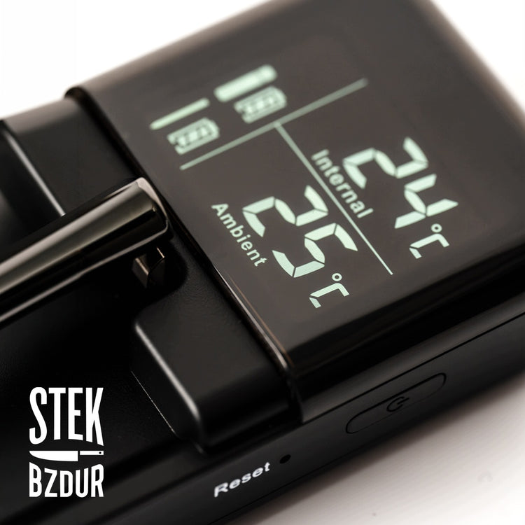Belaidis skaitmeninis mėsos termometras su zondu „Stek TE04 Pro“