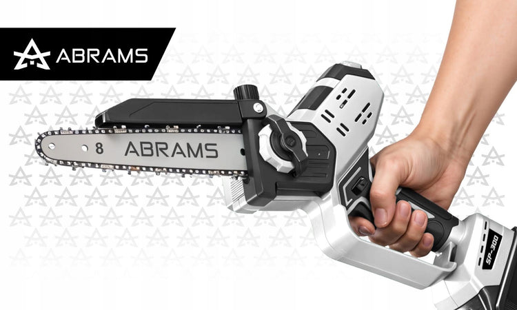 Akumuliatorinis grandininis pjūklas „Abrams“ 8", 2 × 21 V – nuotrauka 5