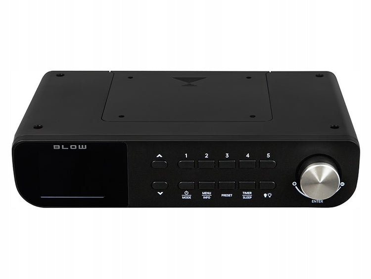 Virtuvės radijas „Blow RK1“ DAB+/FM su dvigubu žadintuvu, juodas