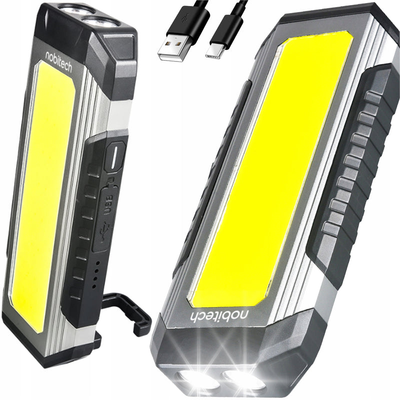 Akumuliatorinė LED darbo lempa „Nobitech WL01“ su kabliu, stovu ir magnetu