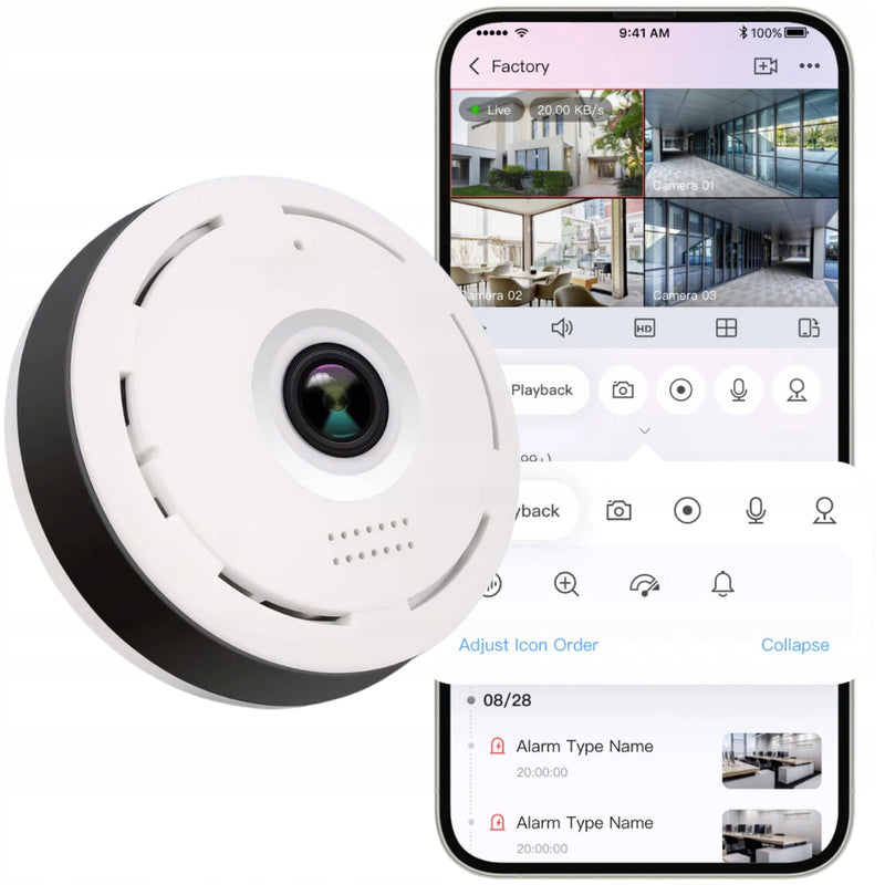 Mini Wi-Fi kamera „Spreest A8S“ Full HD su judesio jutikliu