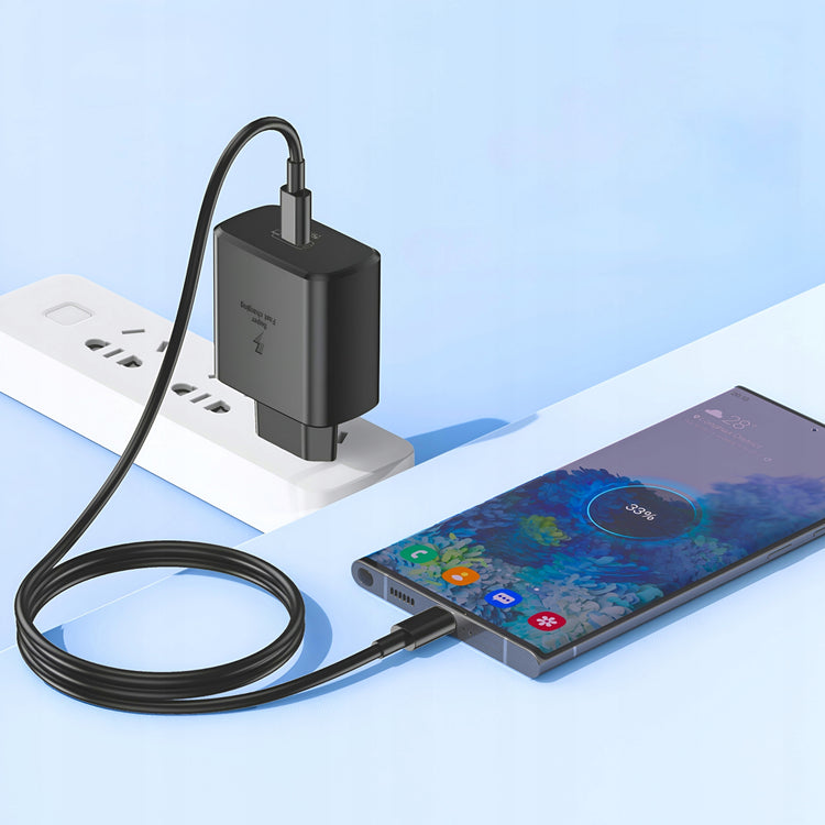 GaN tinklo įkroviklis „Matnox“ 45 W USB-C su laidu, PD 3.0, QC 3.0