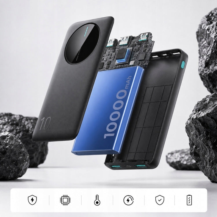 Lengvas išorinis akumuliatorius „Joyroom JR-PBF12“ 10000 mAh, USB + USB-C