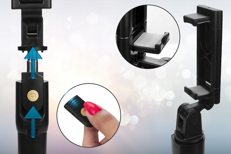 Asmenukių lazda-trikojis „Webski K07“ su Bluetooth pultu, iki 70 cm