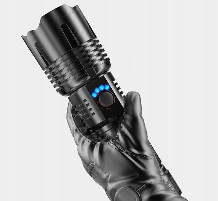 Taktinis LED žibintuvėlis XHP50 su ZOOM, 1000 lm, IPX8