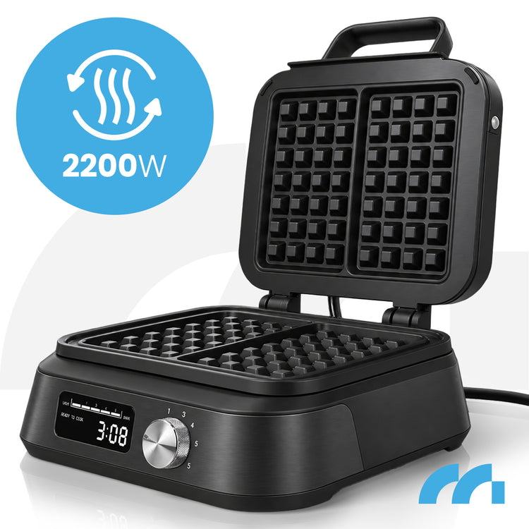 Vaflių keptuvė „Maltec“ su LCD ekranu ir laikmačiu, 2200 W – nuotrauka 4