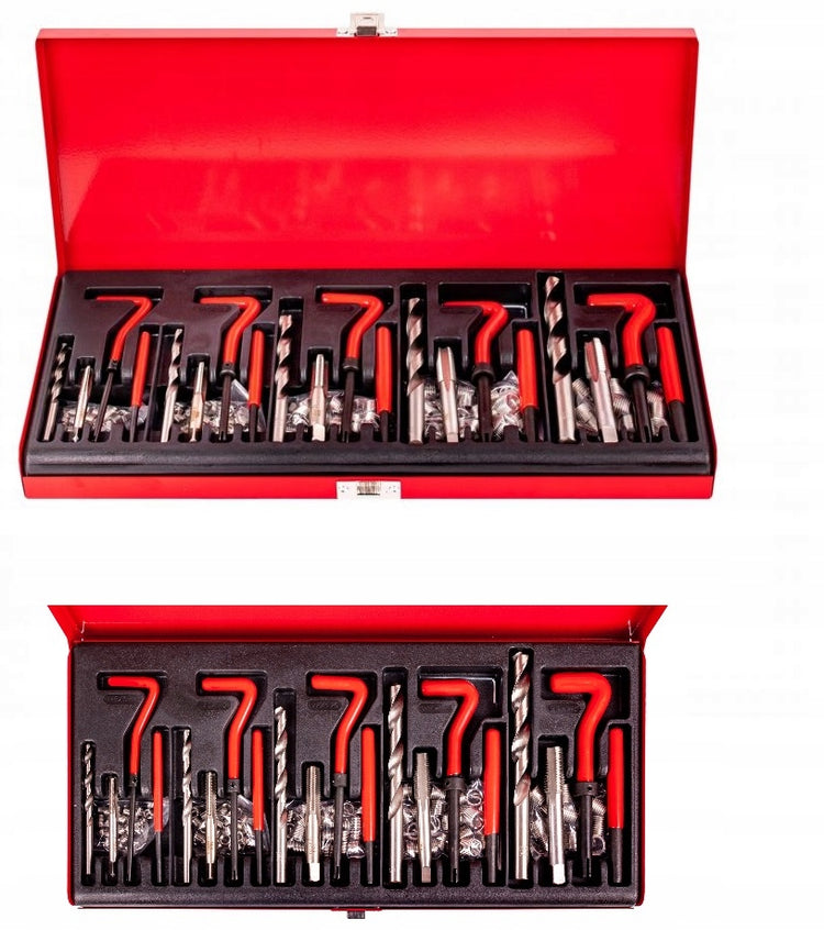 Sriegių remonto rinkinys „Kraft&Dele KD10590“, 131 dalis, HSS plienas, lagamine