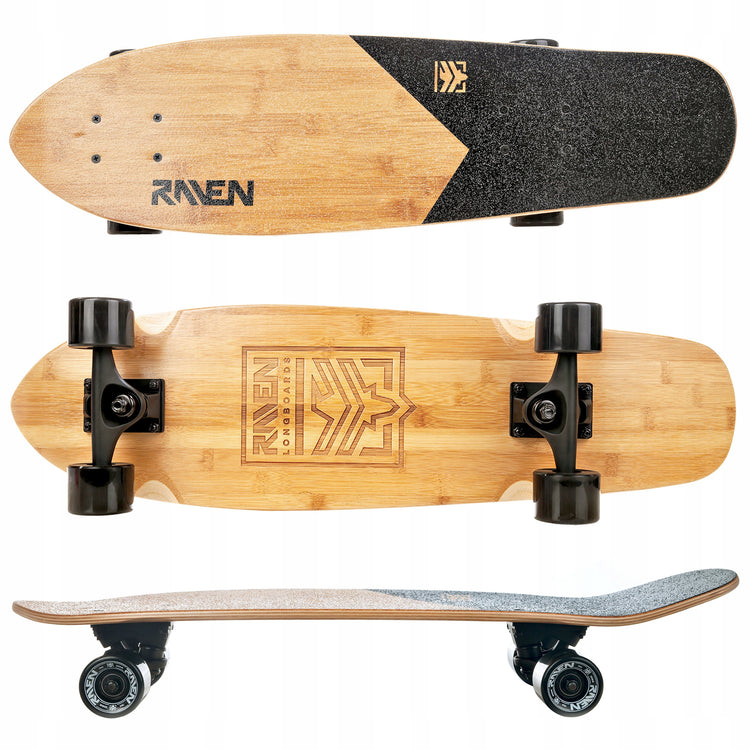 Riedlentė-longboard „Raven Trevix“ su ABEC-9 guoliais, juoda