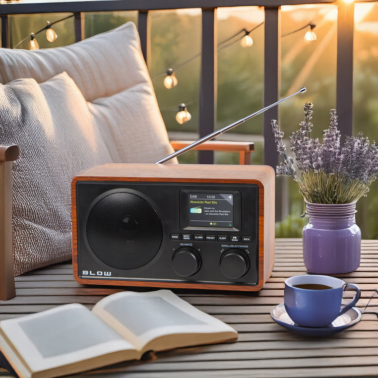 Retro virtuvės radijas „Blow RK5“ DAB+/FM su Bluetooth ir žadintuvu