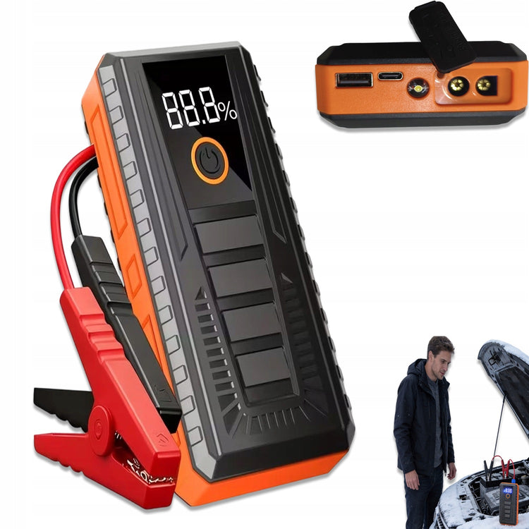 Automobilio užvedimo įrenginys „Kraft&Dele KD5491“, 800 A, 28000 mAh, atsparus kritimams