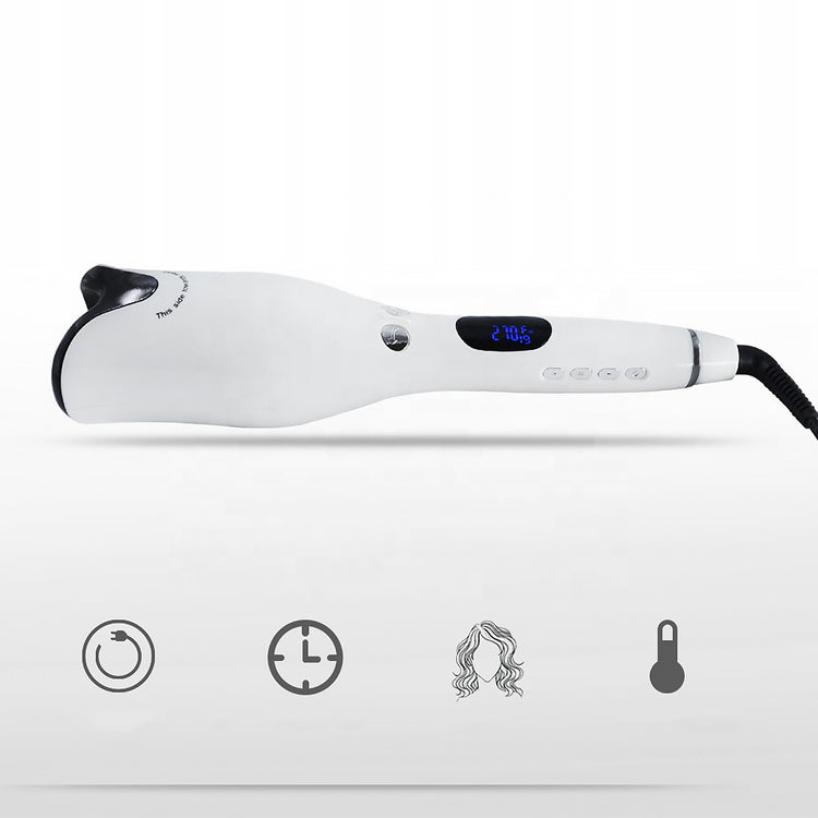 Automatinės besisukančios garbanojimo žnyplės „Renew Force“ su LCD, 80–210 °C