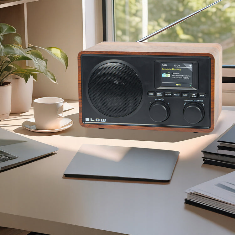 Retro virtuvės radijas „Blow RK5“ DAB+/FM su Bluetooth ir žadintuvu