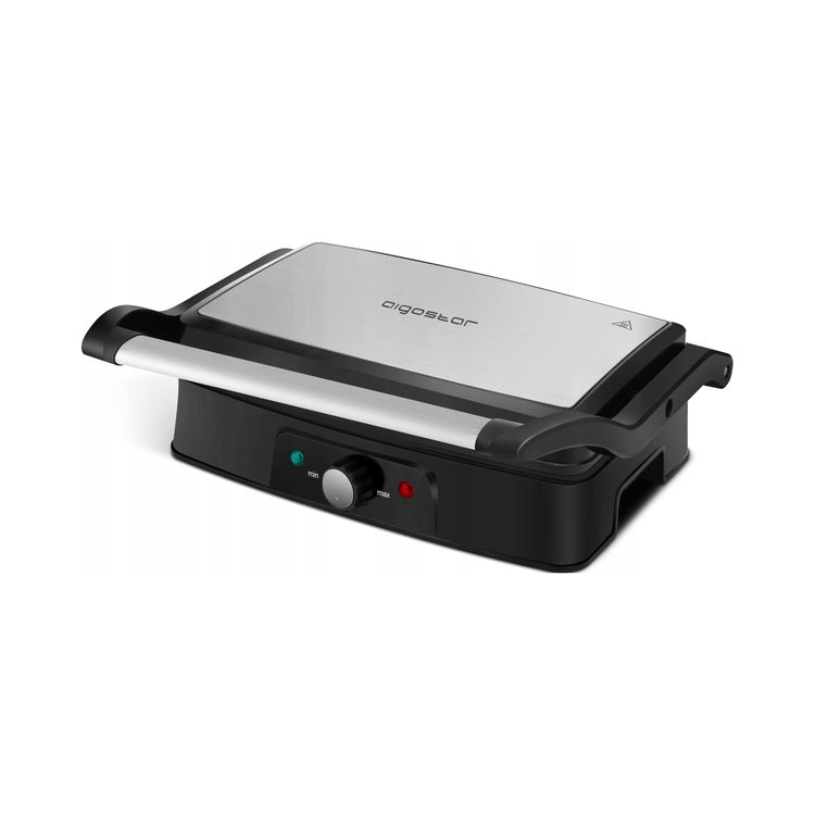 Elektrinis grilis-skrudintuvas „Aigostar“, 1500 W, sidabrinis – nuotrauka 1