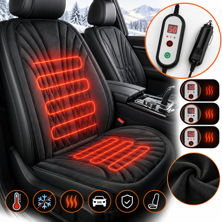 Šildomas automobilio sėdynės užvalkalas „Karcle“, 12 / 24 V