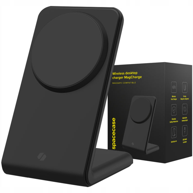 Magnetinis indukcinis kroviklis „Spacecase MagCharge“ 15 W, juodas