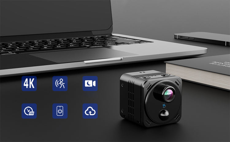 Mini magnetinė Wi-Fi kamera „Onshop M7“ 4K su IR naktiniu matymu
