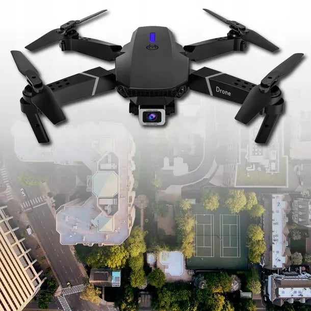 Sulankstomas dronas su Wi-Fi kamera „E88 Pro“ ir dėklu