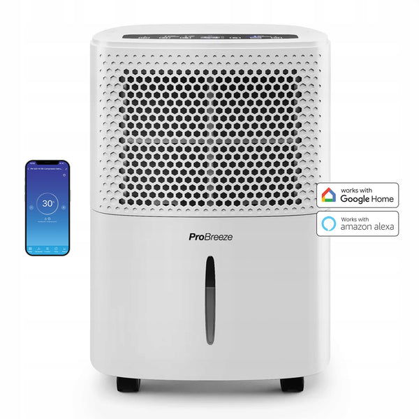 Oro sausintuvas su higrostatu ir programėle „Pro Breeze“, 12 l per parą