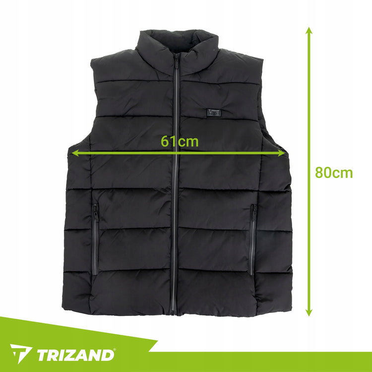 Šildoma liemenė „Trizand“ su 11 šildymo zonų ir USB, unisex, XL dydis