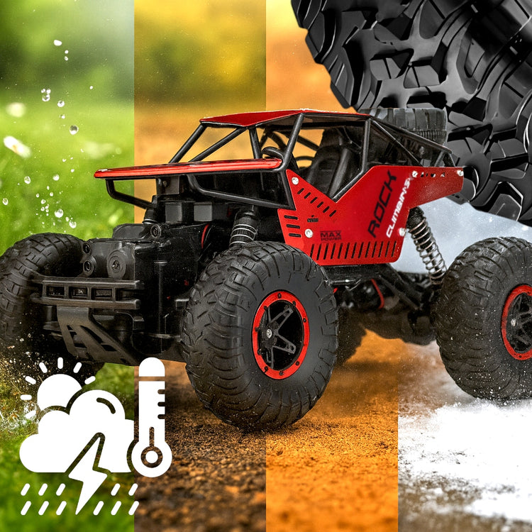 Greitas nuotoliniu būdu valdomas visureigis 4x4, metalinis, 25 km/h