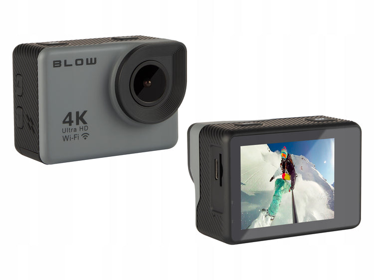 Veiksmo kamera „Blow GoPro4U“ 4K UHD su Wi-Fi, mikrofonu ir priedais