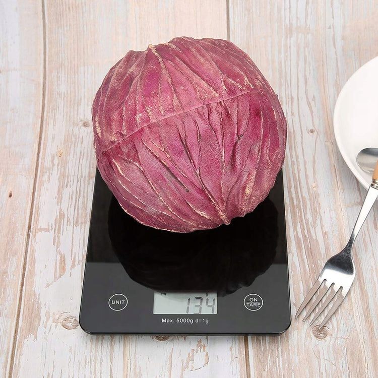 Stiklinės virtuvinės svarstyklės „Arsa Go“, juodos, 5 kg / 1 g