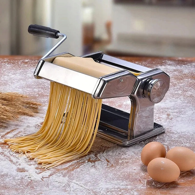 Rankinė tešlos ir makaronų mašinėlė „Kamille“ 4in1, nerūdijantis plienas